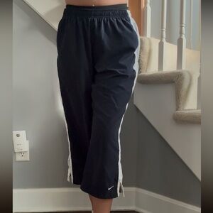 RETRO Nike Navy and White Capri Track Pants